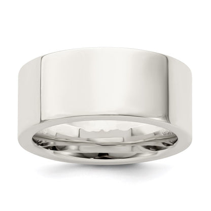 Sterlingsilber 9mm Komfort-Passform Flach Größe 8 Ring