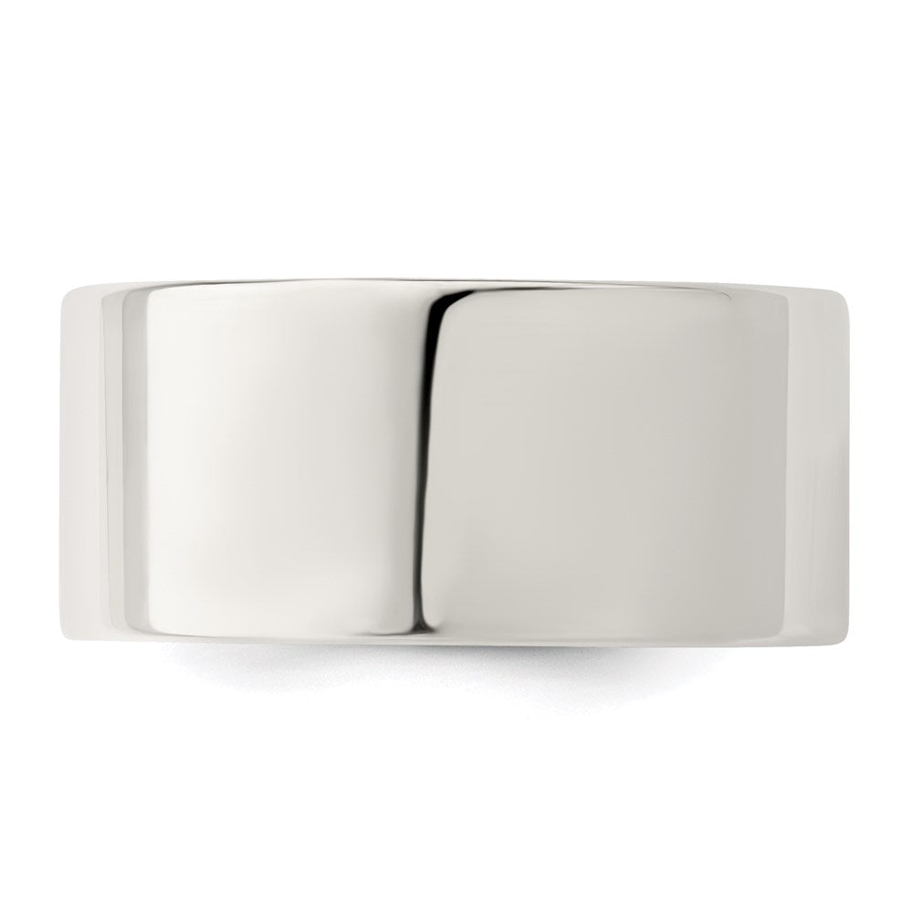 Sterlingsilber 10mm Komfort-Passform Flach Größe 9 Ring