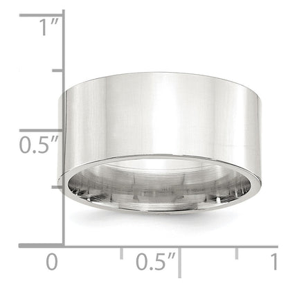 Sterlingsilber 10mm Komfort-Passform Flach Größe 8.5 Ring