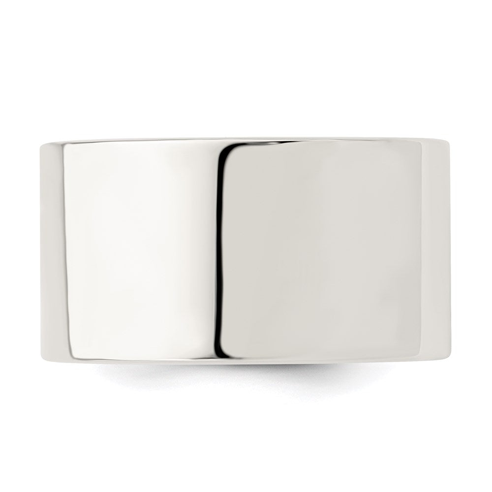 Sterlingsilber 12mm Komfort-Passform Flach Größe 11.5 Ring