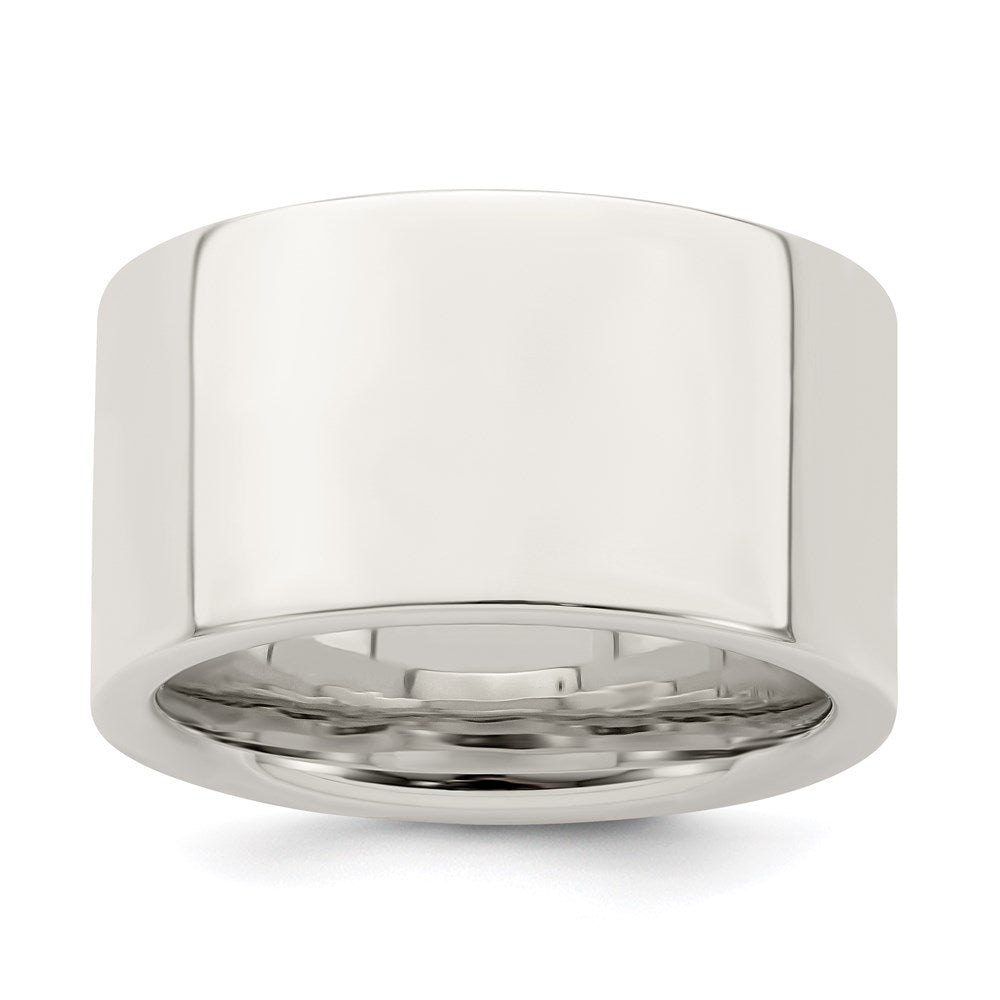 Sterlingsilber 12mm Komfort-Passform Flach Größe 11.5 Ring