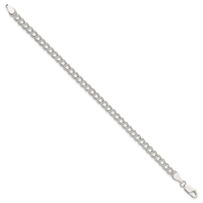 8 Zoll Sterlingsilber 5mm Doppelt Glieder Charm Armband