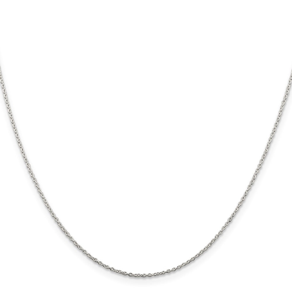 Sterlingsilber 1mm Ankerkette Kette mit 2 Zoll Verlängerung. Halskette