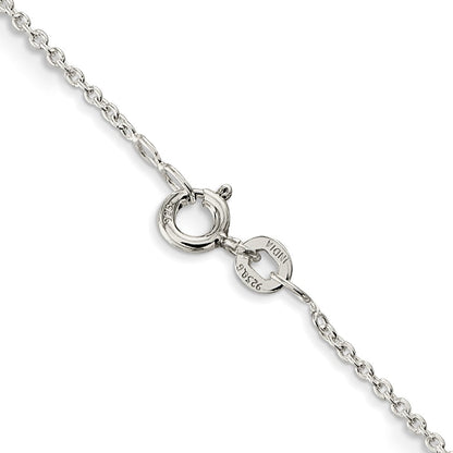 Sterlingsilber 1mm Ankerkette Halskette