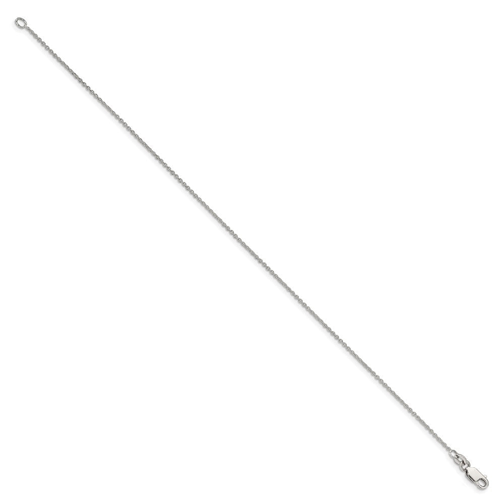 9 Zoll Sterlingsilber 1mm Ankerkette Kette Fußkettchen
