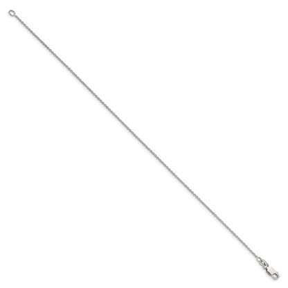 9 Zoll Sterlingsilber 1mm Ankerkette Kette Fußkettchen