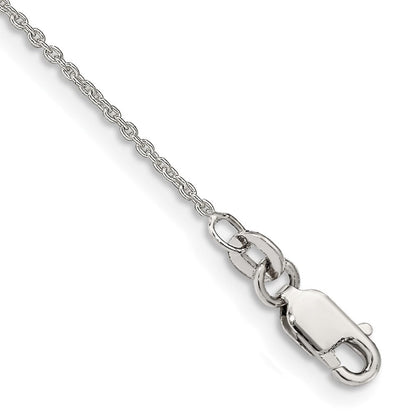 9 Zoll Sterlingsilber 1mm Ankerkette Kette Fußkettchen