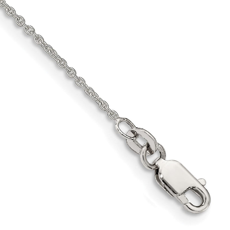 9 Zoll Sterlingsilber 1mm Ankerkette Kette Fußkettchen