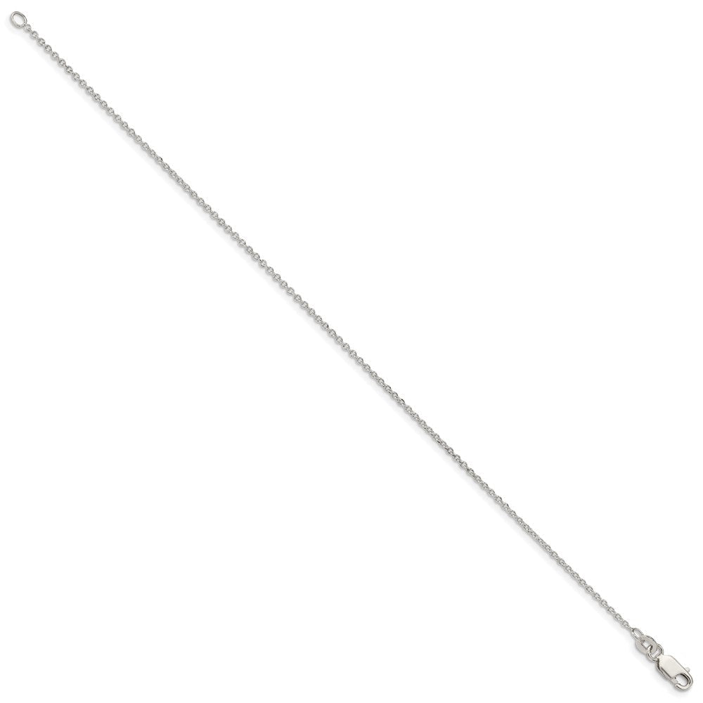 Sterlingsilber 1.25mm Ankerkette Gliederarmband
