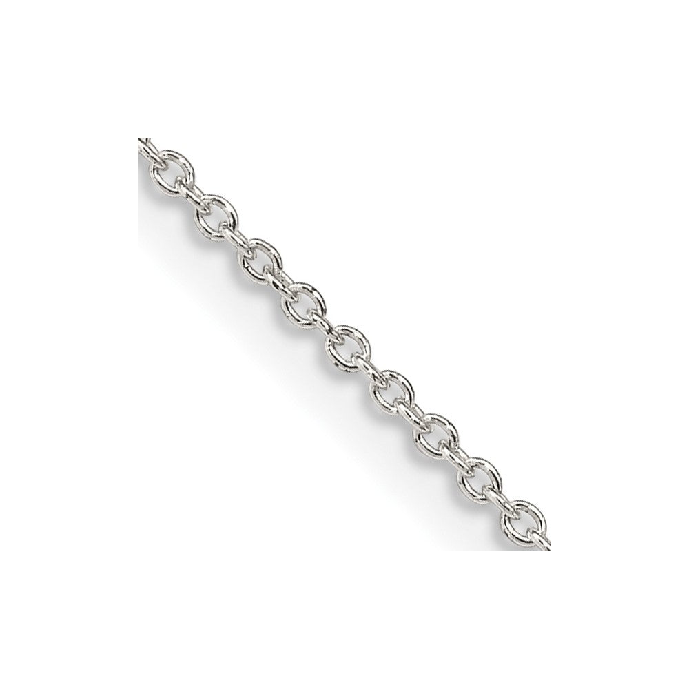 Sterlingsilber 1.25mm Ankerkette Kette mit 2 Zoll Verlängerung. Halskette