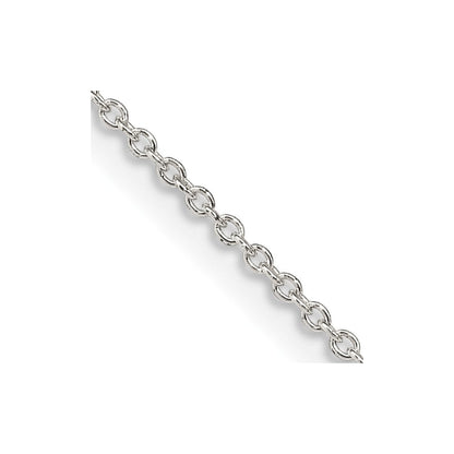 Sterlingsilber 1.25mm Ankerkette Kette mit 2 Zoll Verlängerung. Halskette