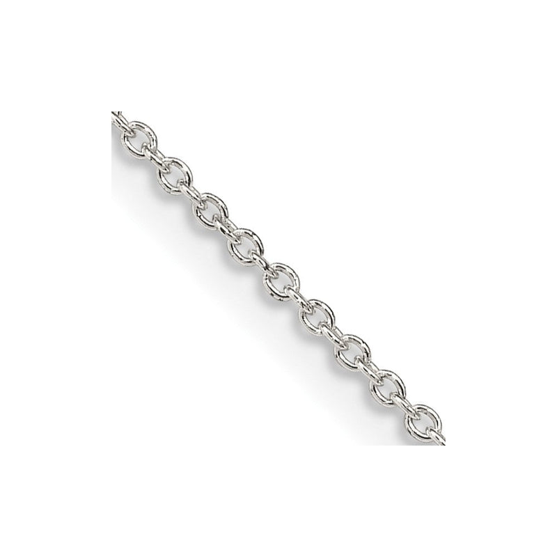 Sterlingsilber 1.25mm Ankerkette Kette mit 2 Zoll Verlängerung. Halskette