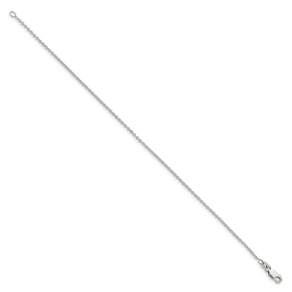 Sterlingsilber 1.5mm Ankerkette Gliederarmband