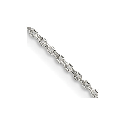 Sterlingsilber 1.5mm Ankerkette Kette mit 2 Zoll Verlängerung. Halskette