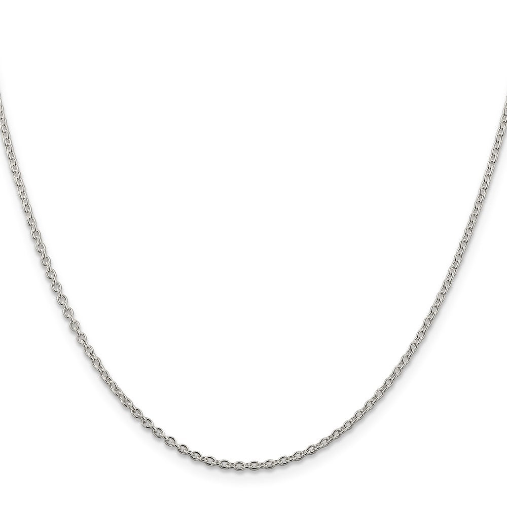 Sterlingsilber 1.95mm Ankerkette Kette mit 2 Zoll Verlängerung. Halskette