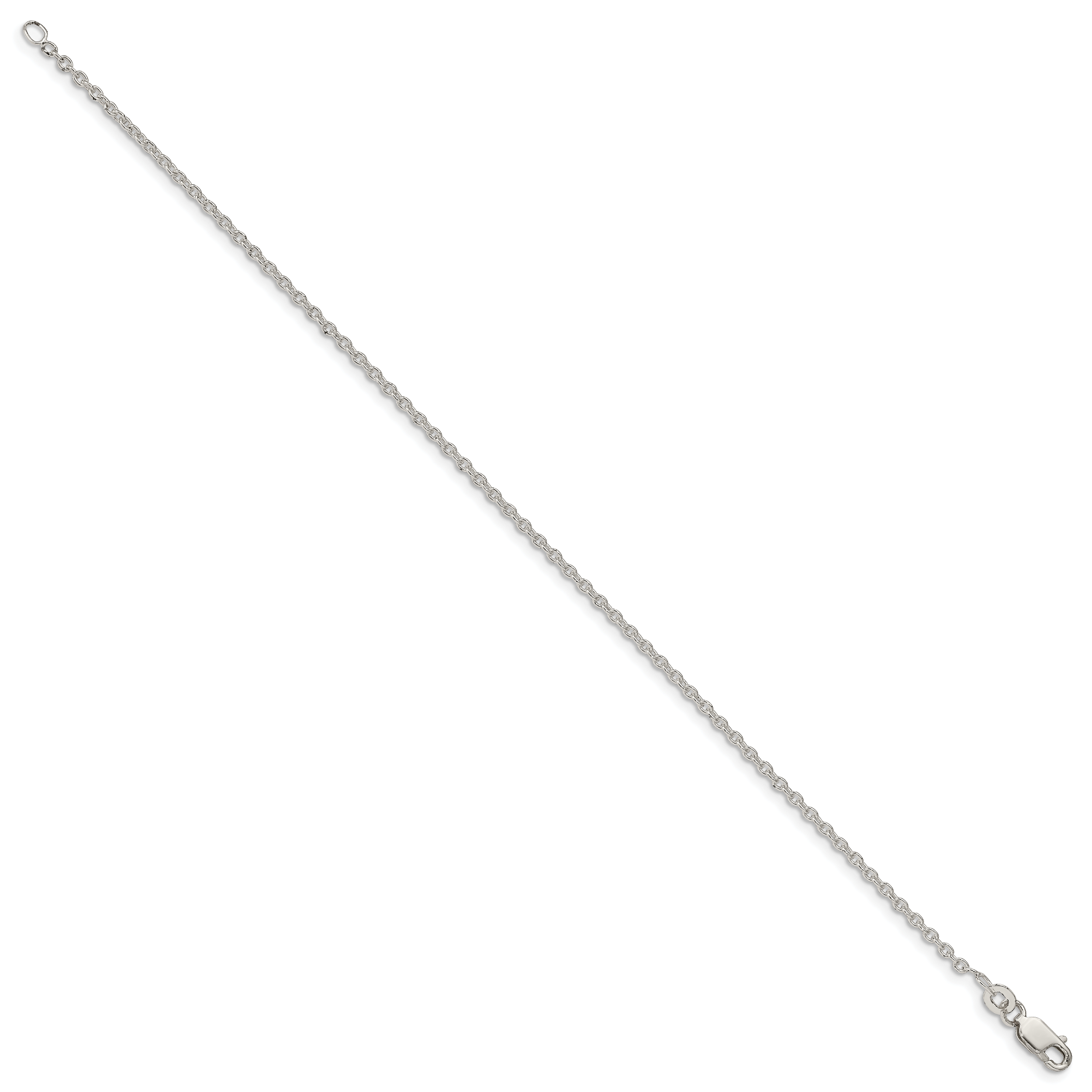 Sterlingsilber 1.95mm Ankerkette Gliederarmband