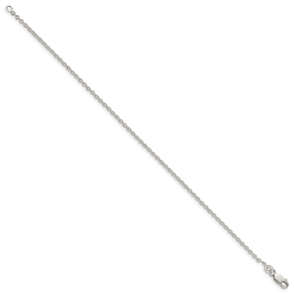 Sterlingsilber 1.95mm Ankerkette Gliederarmband