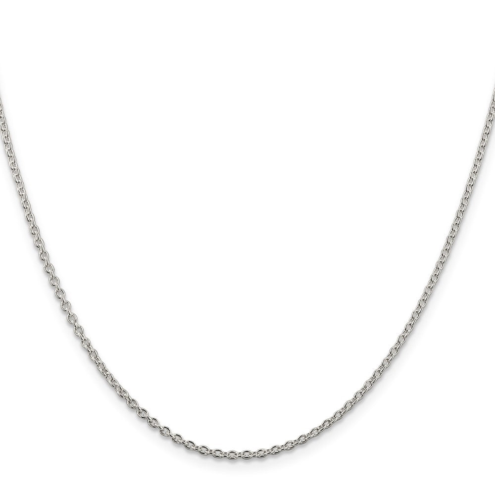 Sterlingsilber Rhodiniert 1.95mm Ankerkette Halskette