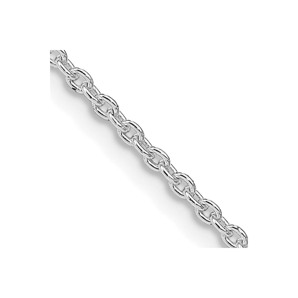 Sterlingsilber Rhodiniert 1.95mm Ankerkette Halskette