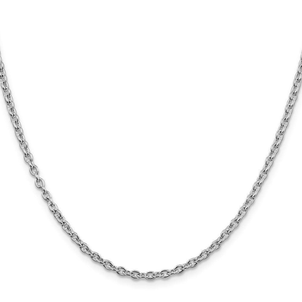 Sterlingsilber Rhodiniert 2.75mm Ankerkette Halskette