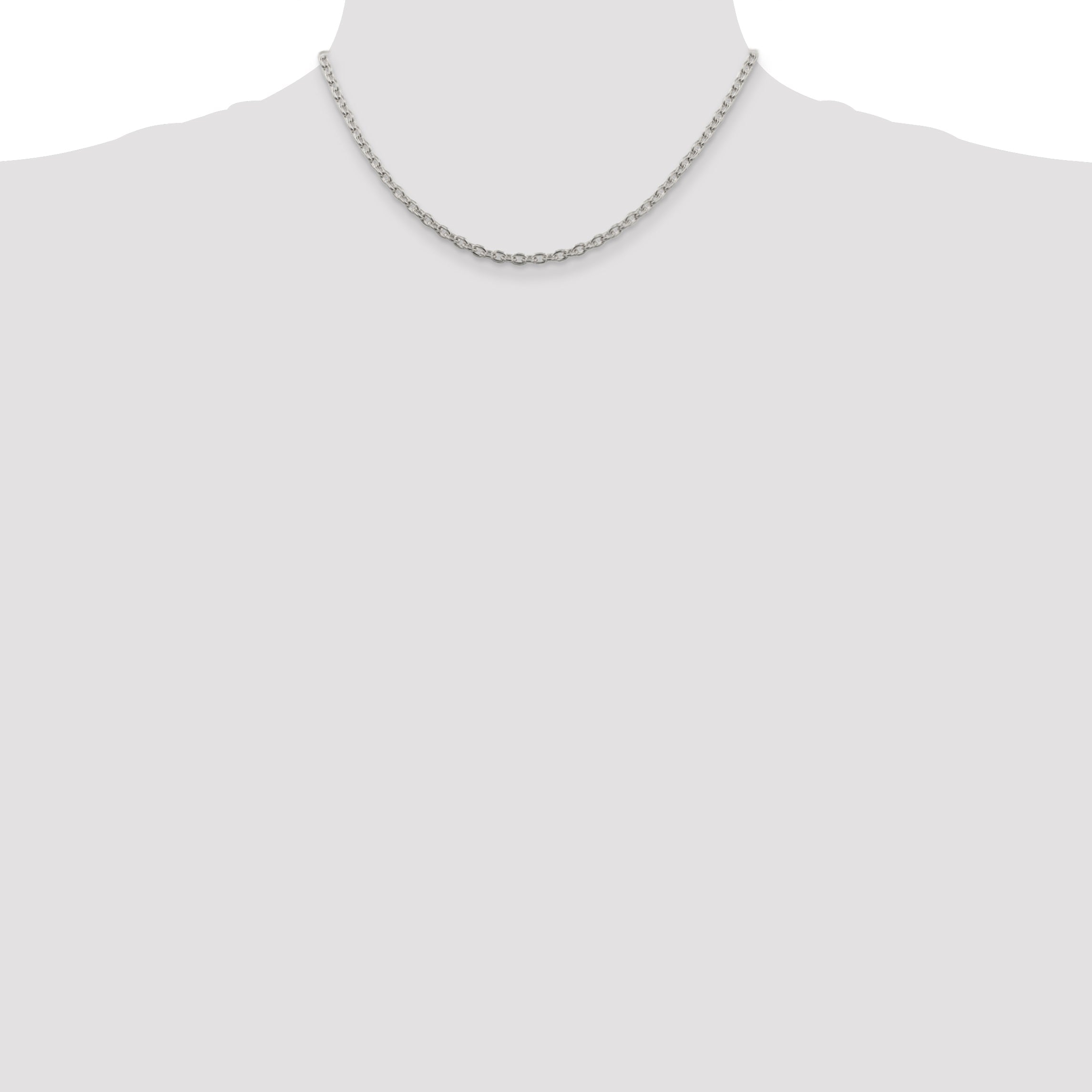 Sterlingsilber 3.5mm Ankerkette Halskette