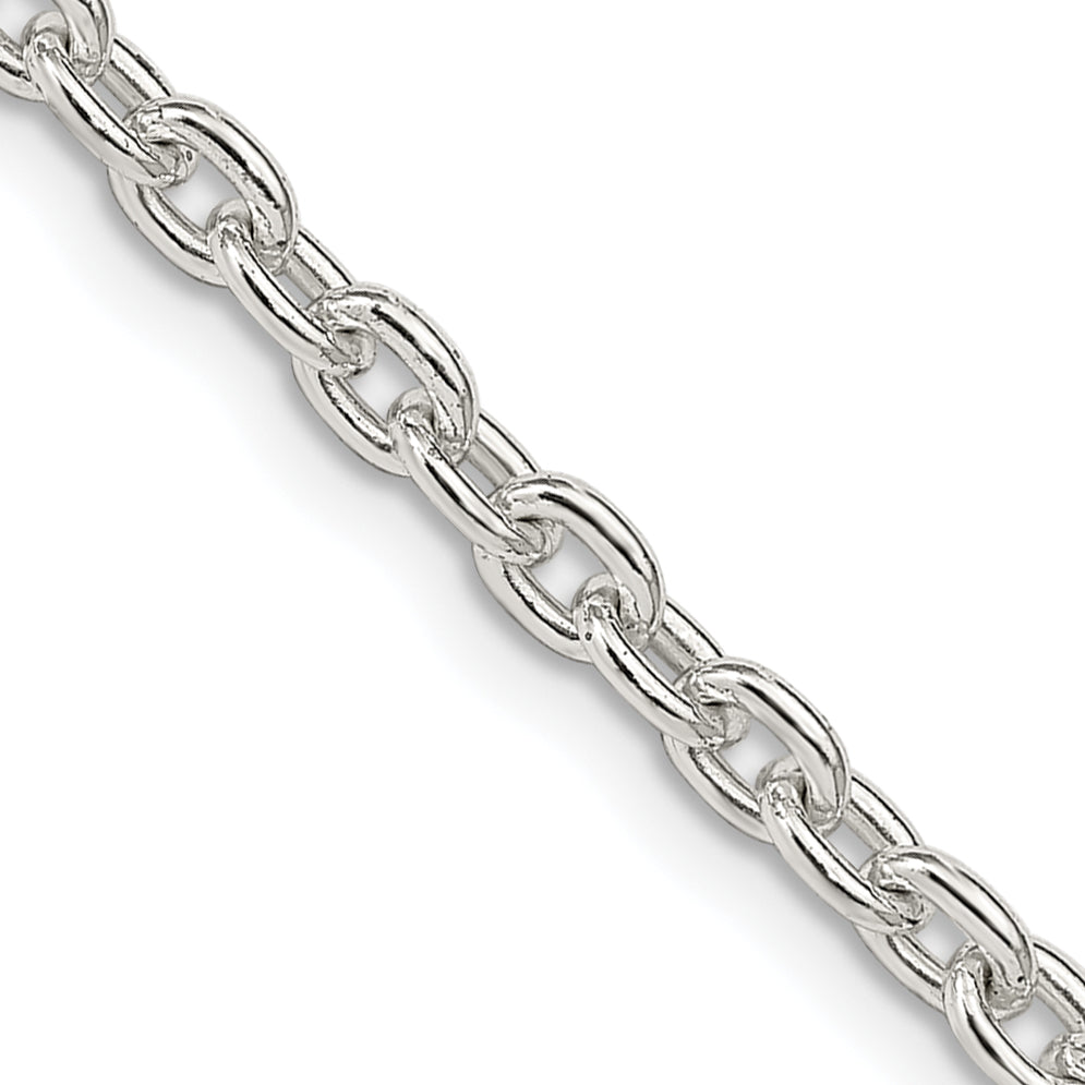 Sterlingsilber 3.5mm Ankerkette Halskette