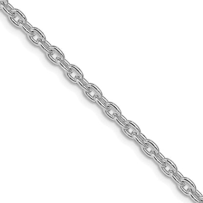 Sterlingsilber Rhodiniert 3.5mm Ankerkette Kette