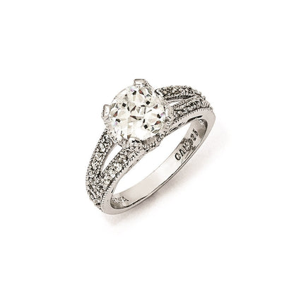 Sterlingsilber Cheryl M Karo-cut Zirkonia Ring