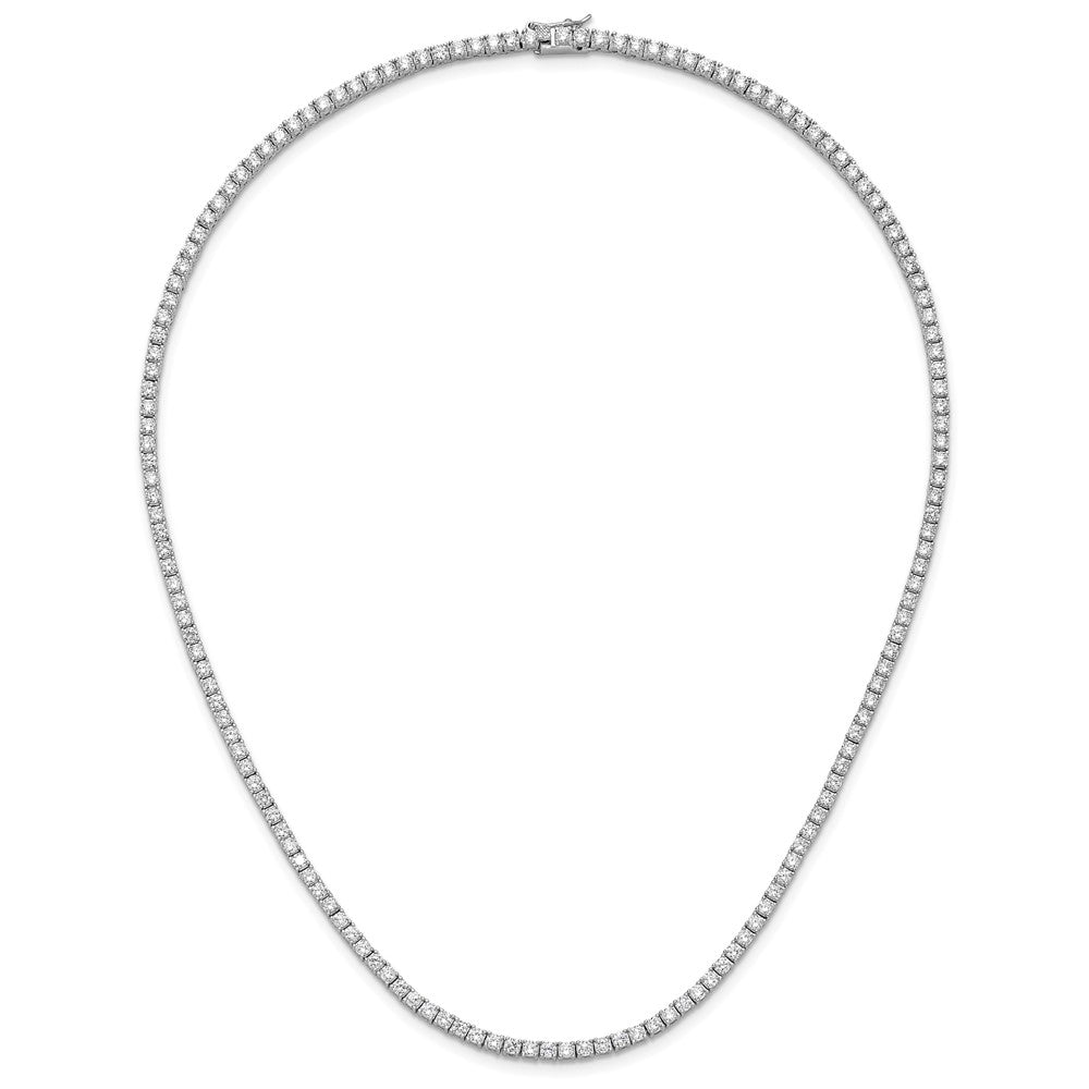 Sterlingsilber Cheryl M Rhodiniert Brillant-cut Zirkonia 18 Zoll Halskette