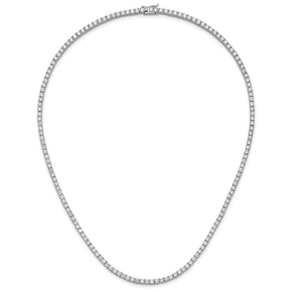 Sterlingsilber Cheryl M Rhodiniert Brillant-cut Zirkonia 18 Zoll Halskette
