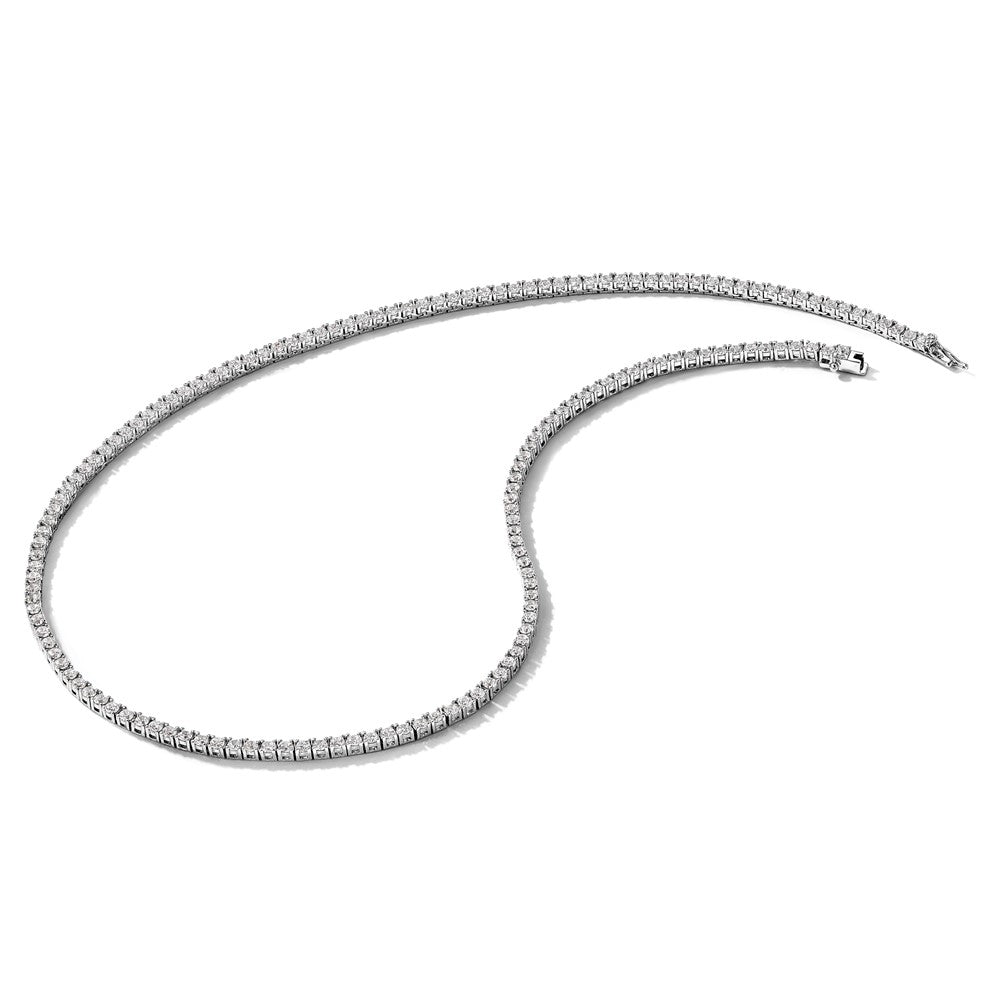 Sterlingsilber Cheryl M Rhodiniert Brillant-cut Zirkonia 18 Zoll Halskette