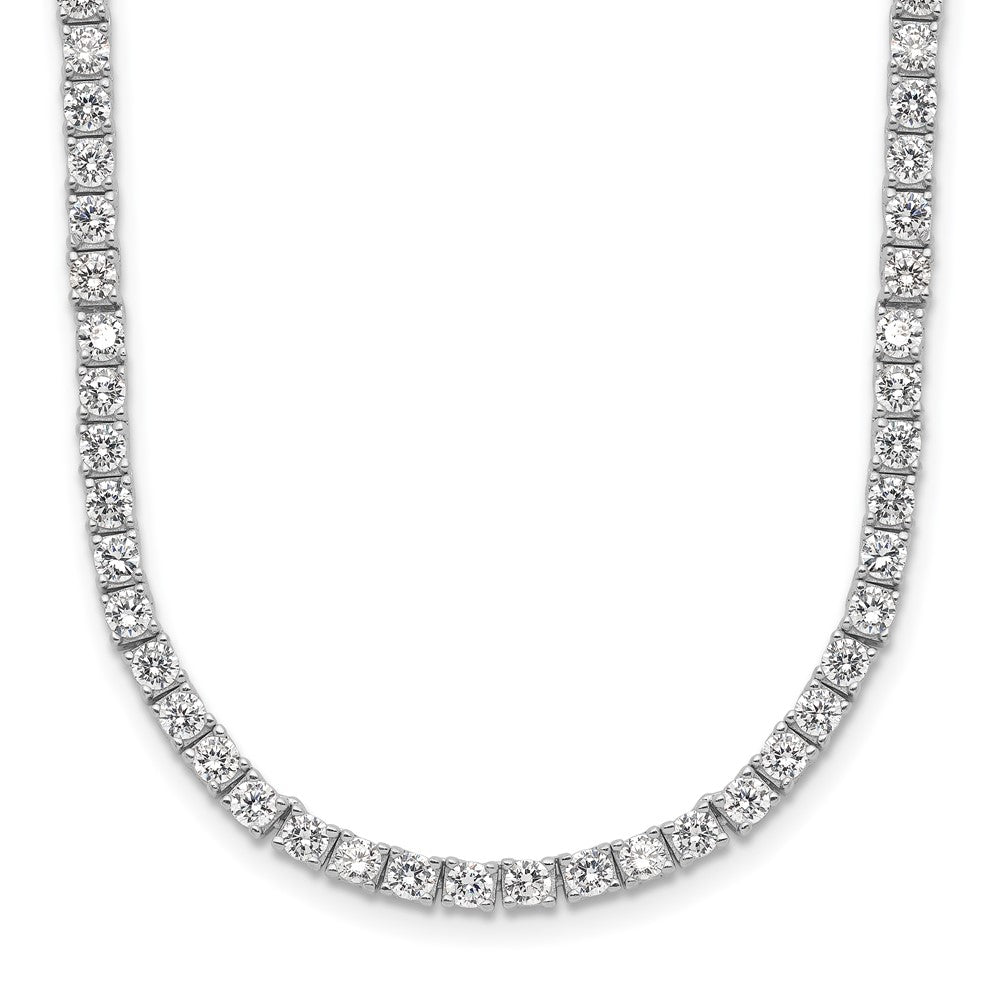 Sterlingsilber Cheryl M Rhodiniert Brillant-cut Zirkonia 18 Zoll Halskette