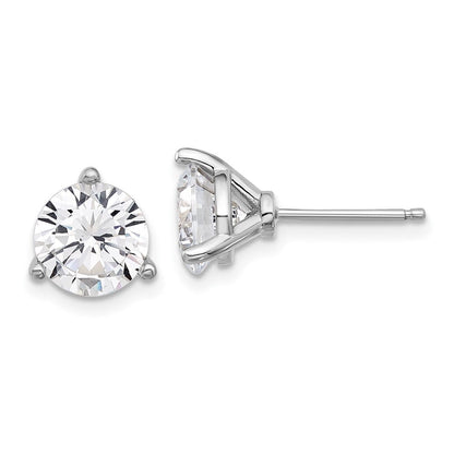 Sterlingsilber Cheryl M Rhodiniert 8mm Zirkonia Ohrstecker