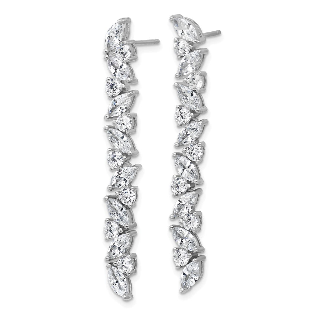 Sterlingsilber Cheryl M Rhodiniert Fantasie Zirkonia Stecker Ohrhänger