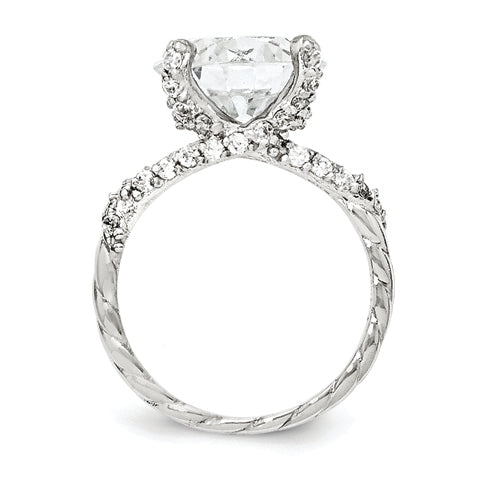Sterlingsilber Cheryl M Rhodiniert Fantasie Brillant-cut Zirkonia Ring