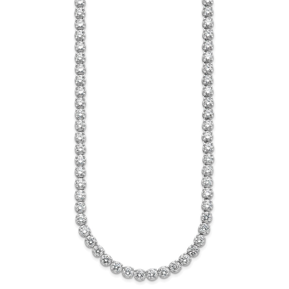Sterlingsilber Cheryl M Rhodiniert Brillant-cut Zirkonia 18 Zoll Halskette