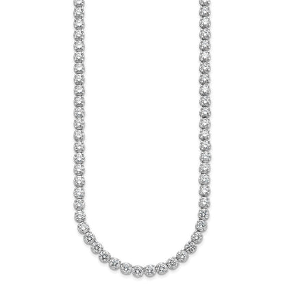Sterlingsilber Cheryl M Rhodiniert Brillant-cut Zirkonia 18 Zoll Halskette