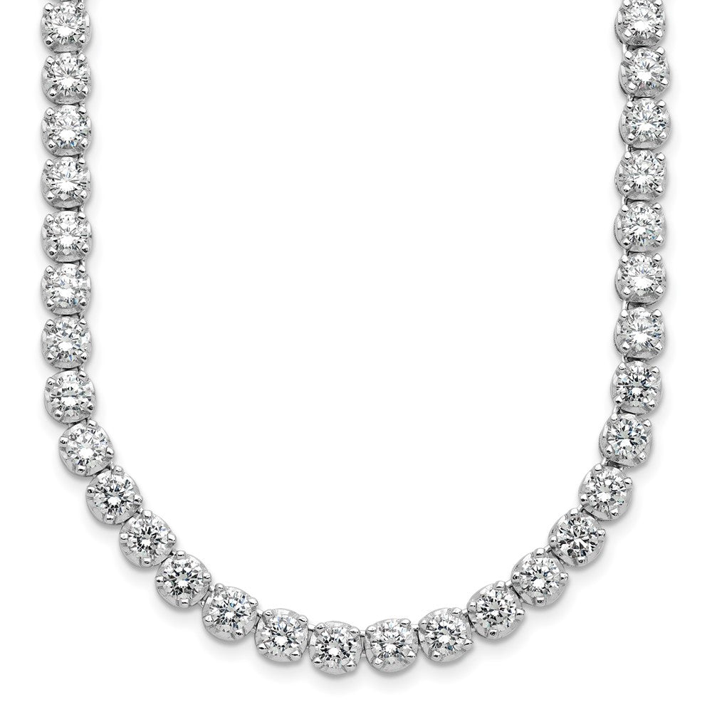 Sterlingsilber Cheryl M Rhodiniert Brillant-cut Zirkonia 18 Zoll Halskette