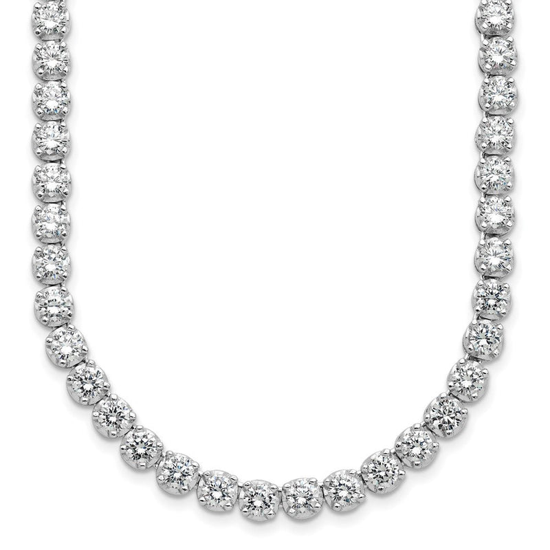 Sterlingsilber Cheryl M Rhodiniert Brillant-cut Zirkonia 18 Zoll Halskette