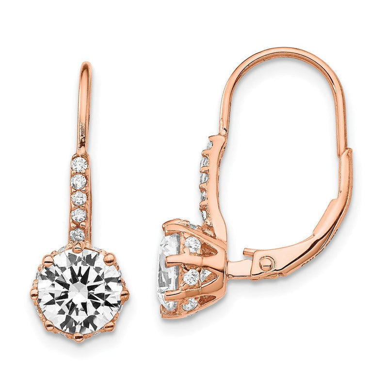 Ss/roségoldbeschichtet Cheryl M Sterlingsilber Rose Vergoldet Brillant-cut Zirkonia Brisur Ohrhänger