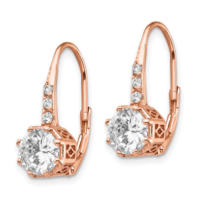 Sterlingsilber Cheryl M Rose Vergoldet Brillant-cut Zirkonia Brisur Ohrhänger