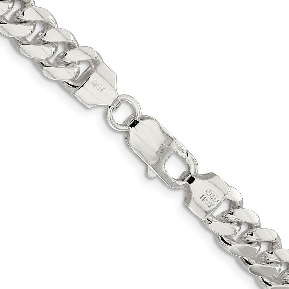28 Zoll Sterlingsilber 7.8mm Poliert Gewölbt Panzer Halskette