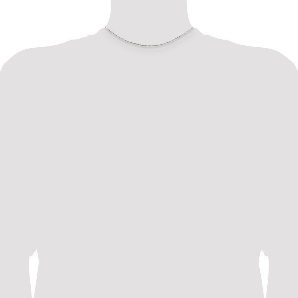 Sterlingsilber 1.2mm Diamantiert Kordel Halskette