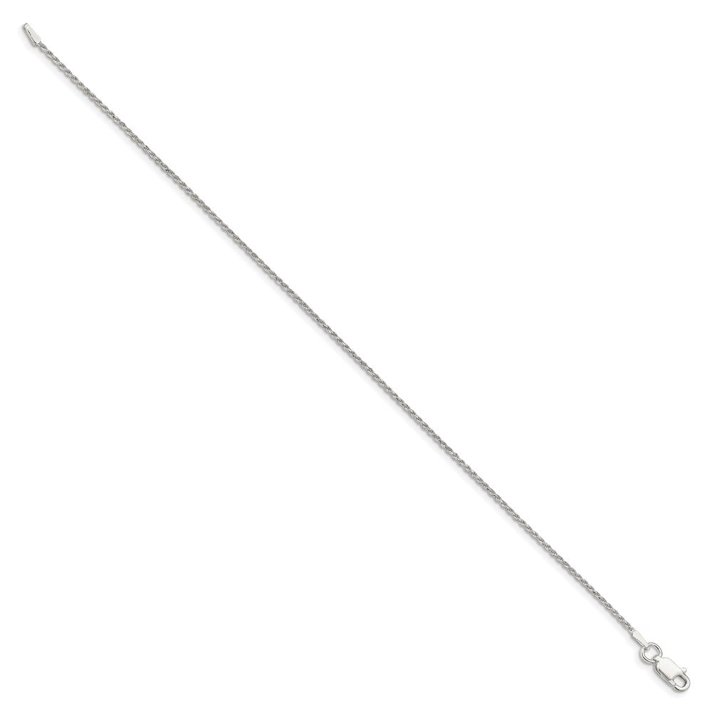 Sterlingsilber 1.2mm Diamantiert Kordel Gliederarmband