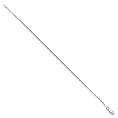 Sterlingsilber 1.2mm Diamantiert Kordel Gliederarmband