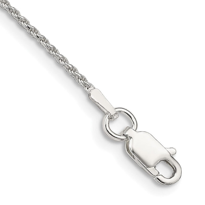 Sterlingsilber 1.2mm Diamantiert Kordel Gliederarmband