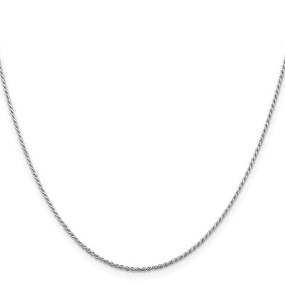 Sterlingsilber Rhodiniert 1.2mm Diamantiert Kordel Halskette