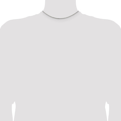 Sterlingsilber 1.5mm Diamantiert Kordel Halskette