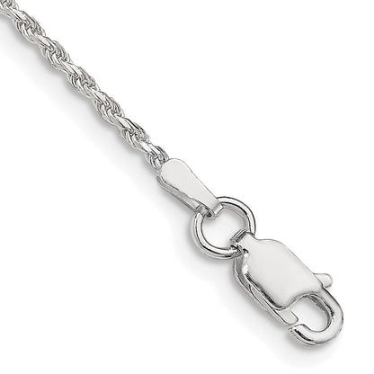 Sterlingsilber 1.5mm Diamantiert Kordel Gliederarmband