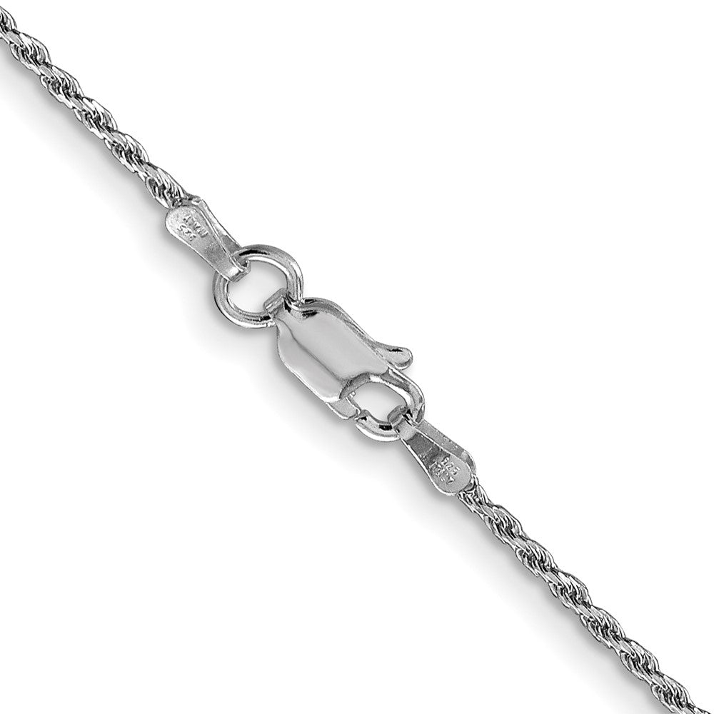 Sterlingsilber Rhodiniert 1.5mm Diamantiert Kordel Halskette